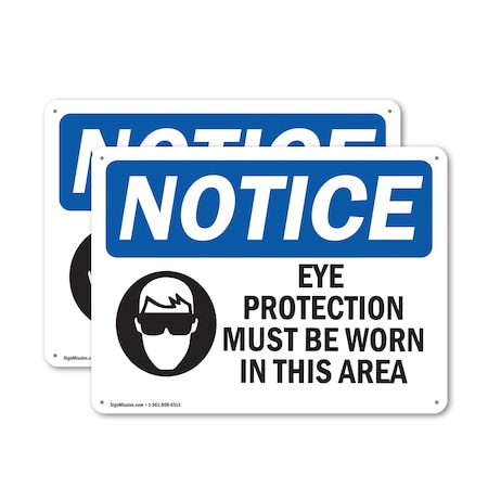 Signmission 18 in Height, 24 in Width, Plastic, Rectangle OS-2PACK-NS-P-1824-L-12323